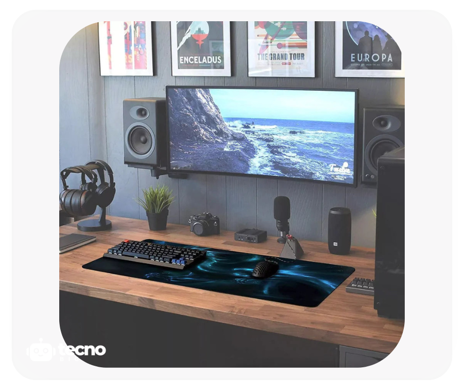 Extended Gaming Mouse Pad Desk Keyboard Mat Large Size 800MM X 300MM 31X12